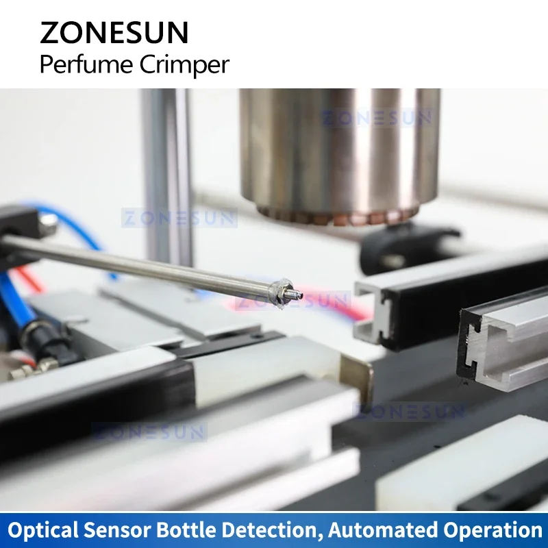 

Zonesun ZS-ZGX01 Tabletop Perfume Crimping Machine Automatic Perfume Bottle Crimper Bottle Capper Sealing Equipment