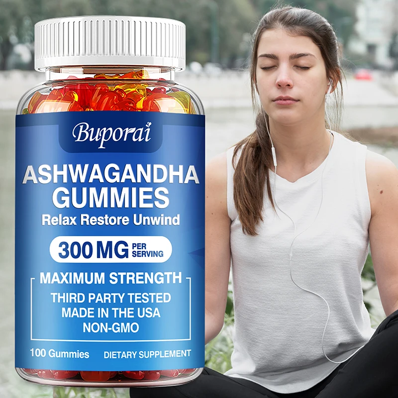 Ashwagandha Gummies - Relieve Stress and Support Sleep Improving Mood Immune Health