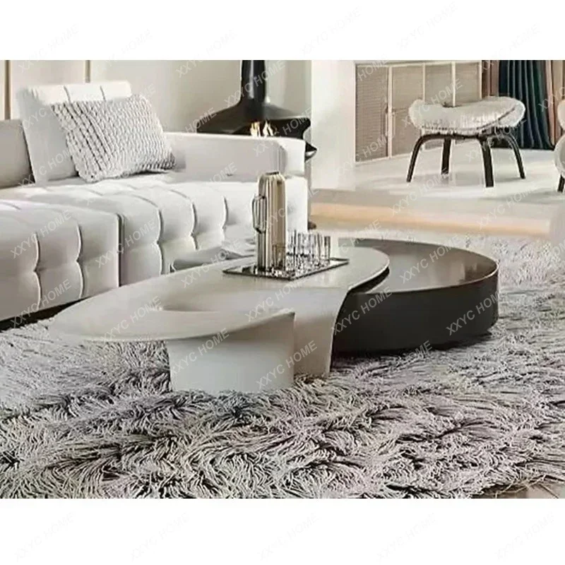 

L light luxury coffee table creative combination hotel villa fashion creative living room model room sofa side