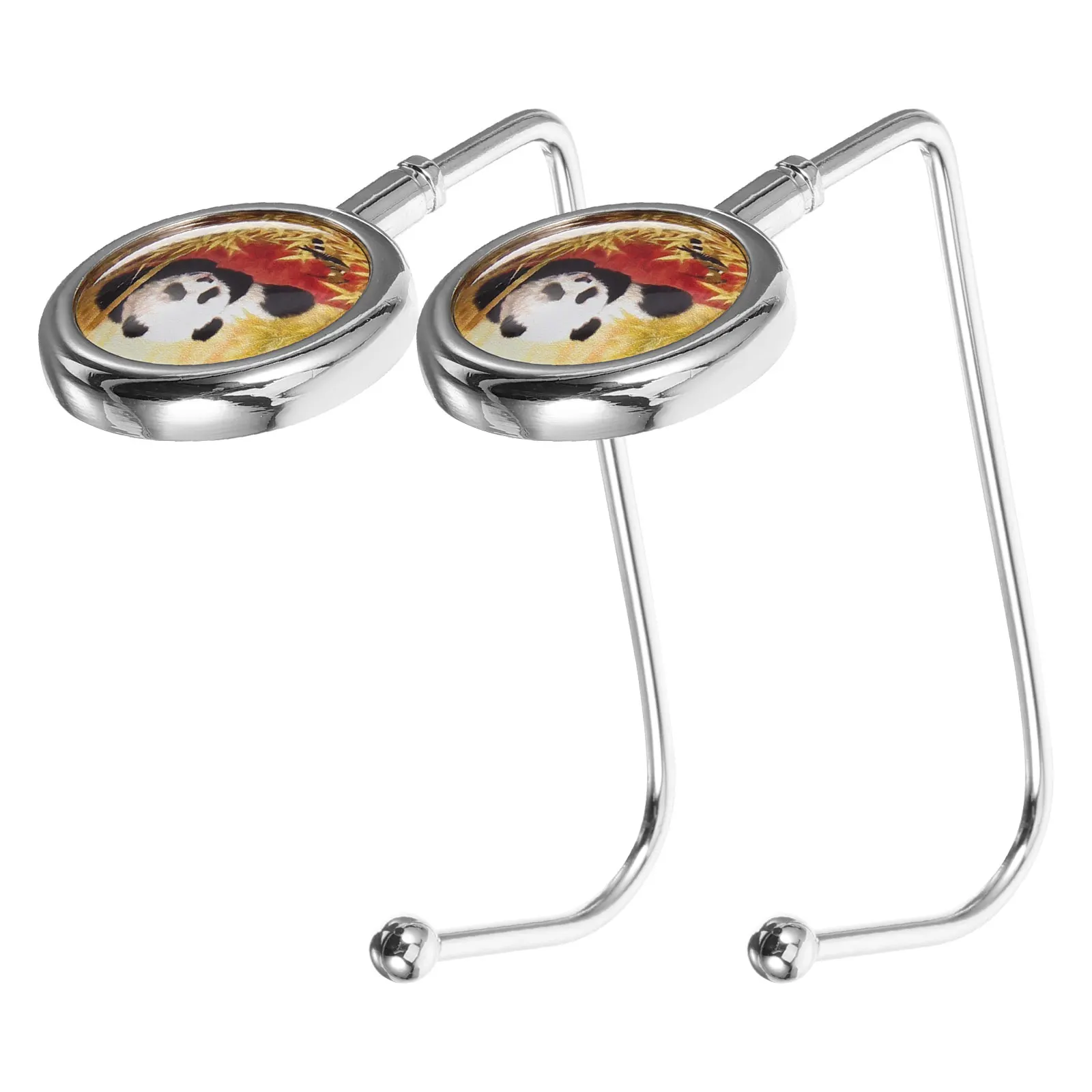 

2 Pcs Bag Hanger Office Table Mobile Hook Handbag for Desk Hooks Backpack Holder
