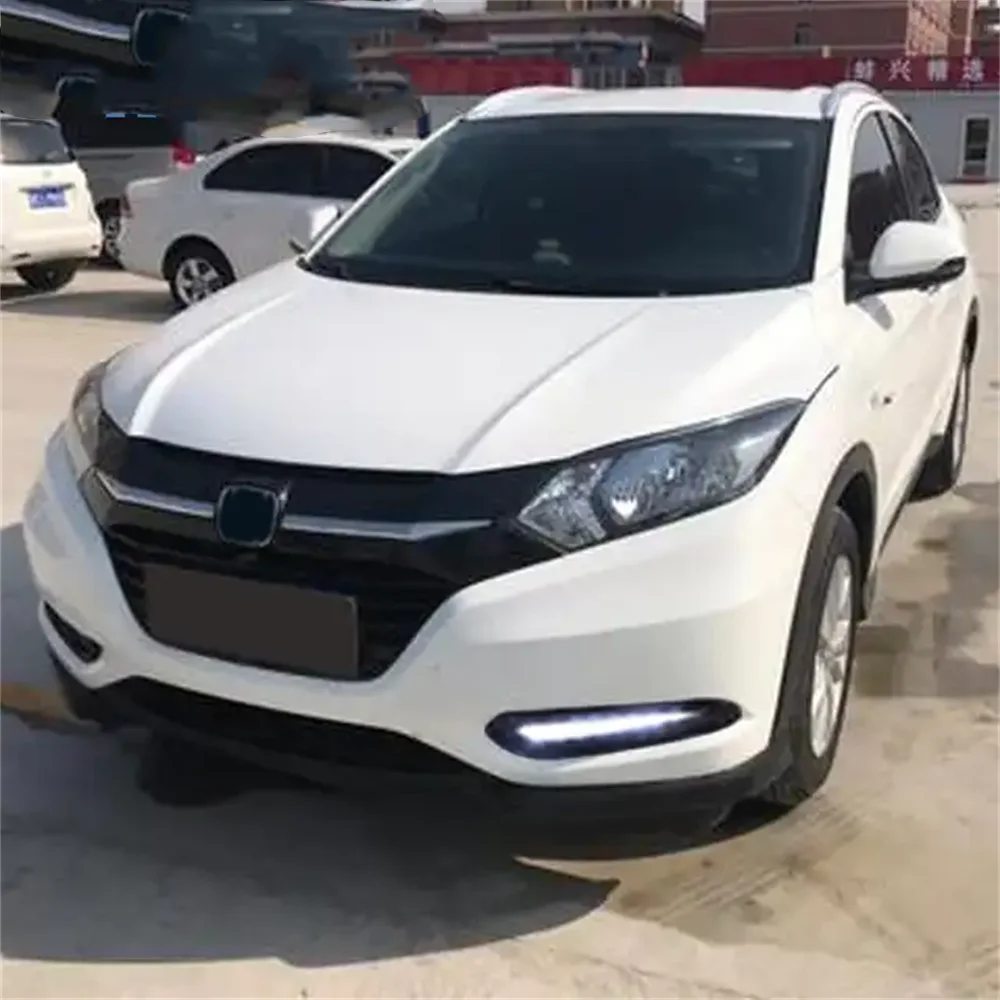 Auto Accessories Front Fog Lamp Led Drl For Honda Vezel/HR-V 2014 2015 2016 Daytime Running Light Daylight