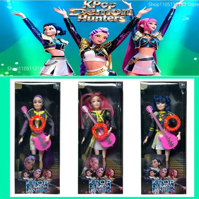 2026 nouveau Anime k-pop chasseurs de démons groupe chasseurs de sorcières poupée en vinyle haute apparence poupée décorative fille ont des cadeaux de vacances de musique