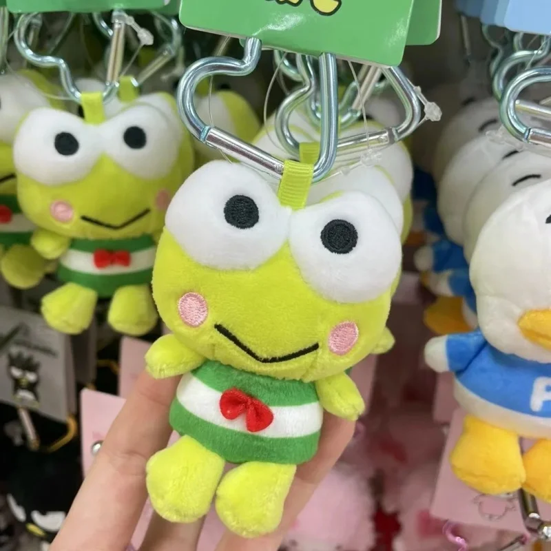 

Kawaii Sanrios Gudetama Sam Gudetama Ahiru no Pekkle Plush Doll Keychain Hangyodon keyring My Melody Stuffed Backpack Pendant