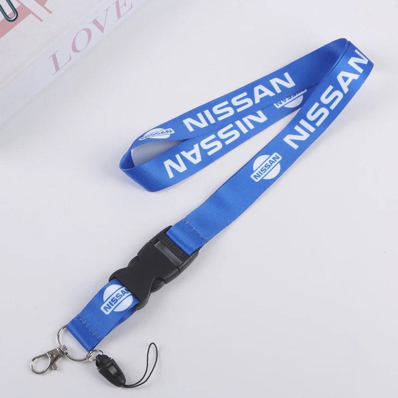 Lanyard Nylon for Nissan Car Logo Key Pendant Holder Phone Sling Keychain Sylphy Qashqai J11 Teana Note Juke GTR X-trail Murano view 2
