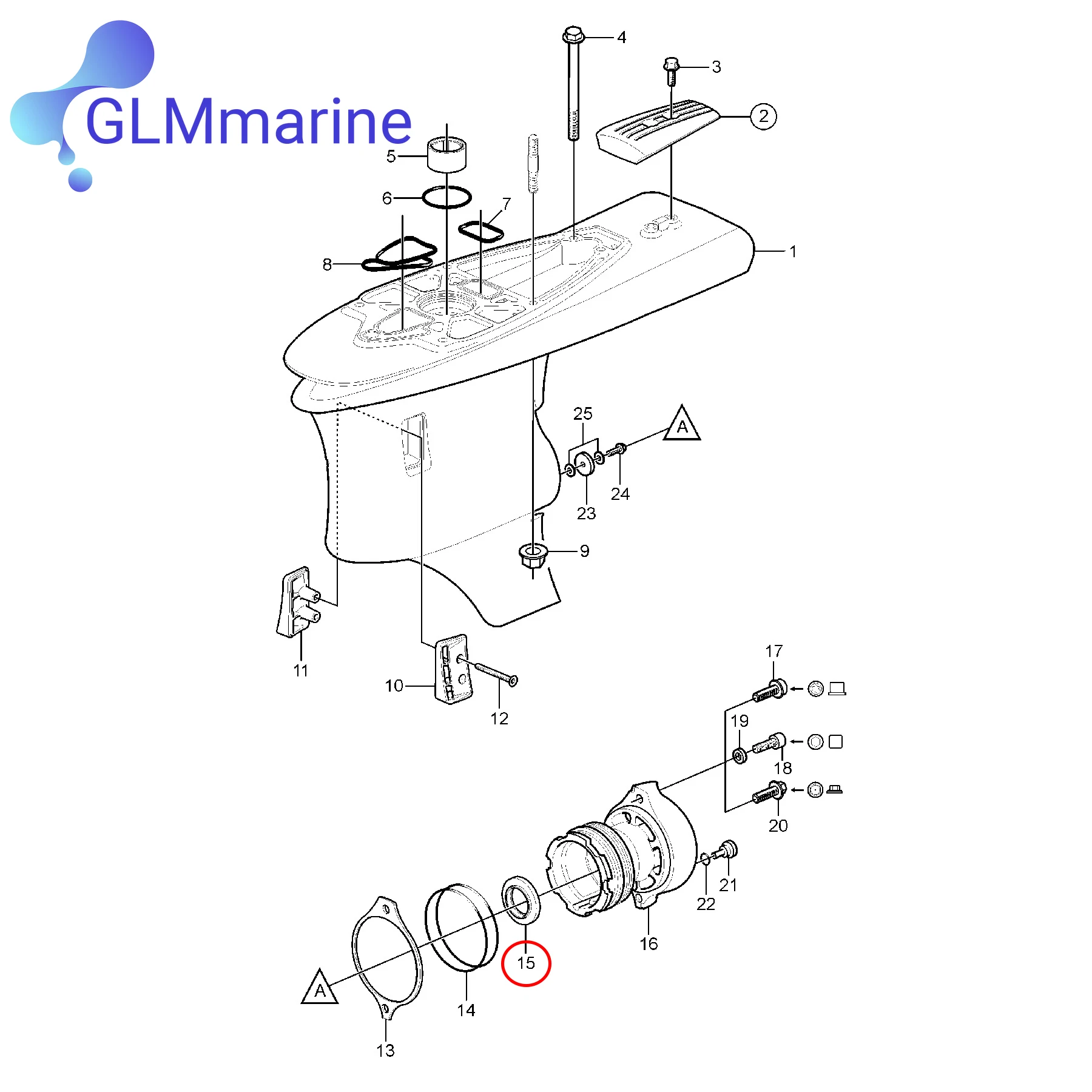 2Pcs Oil Seal 3863090 for Volvo Penta Outboard SX-C SX-S SX-M SX-A Series Engine 3853474 3858303 Replacement 85900