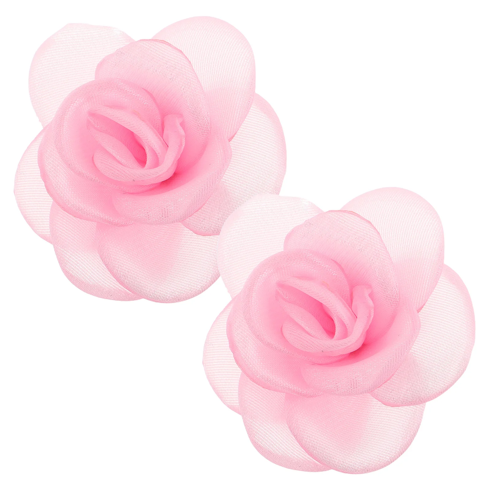 2 قطعة مقاطع أحذية عالية الكعب زهرة اليدوية النسيج ارتفع الديكور أبازيم قابلة للإزالة إكسسوارات الأحذية الأنيقة لحفلات الزفاف #1