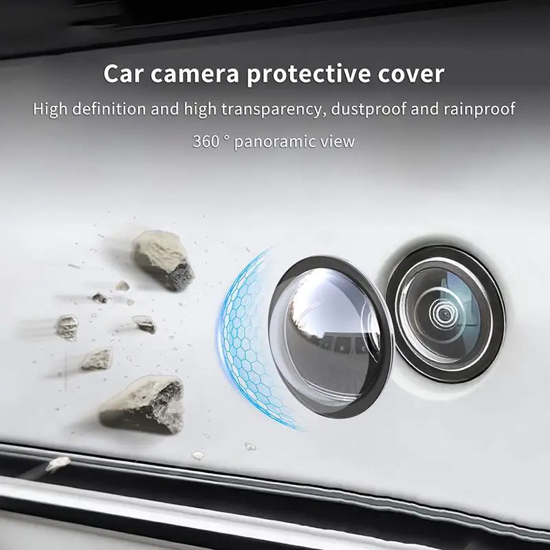 Universal Car Rear View Camera Lens Protector 2 or 10 Piece Set HD Waterproof Explosion Proof Film for Reverse Parking
