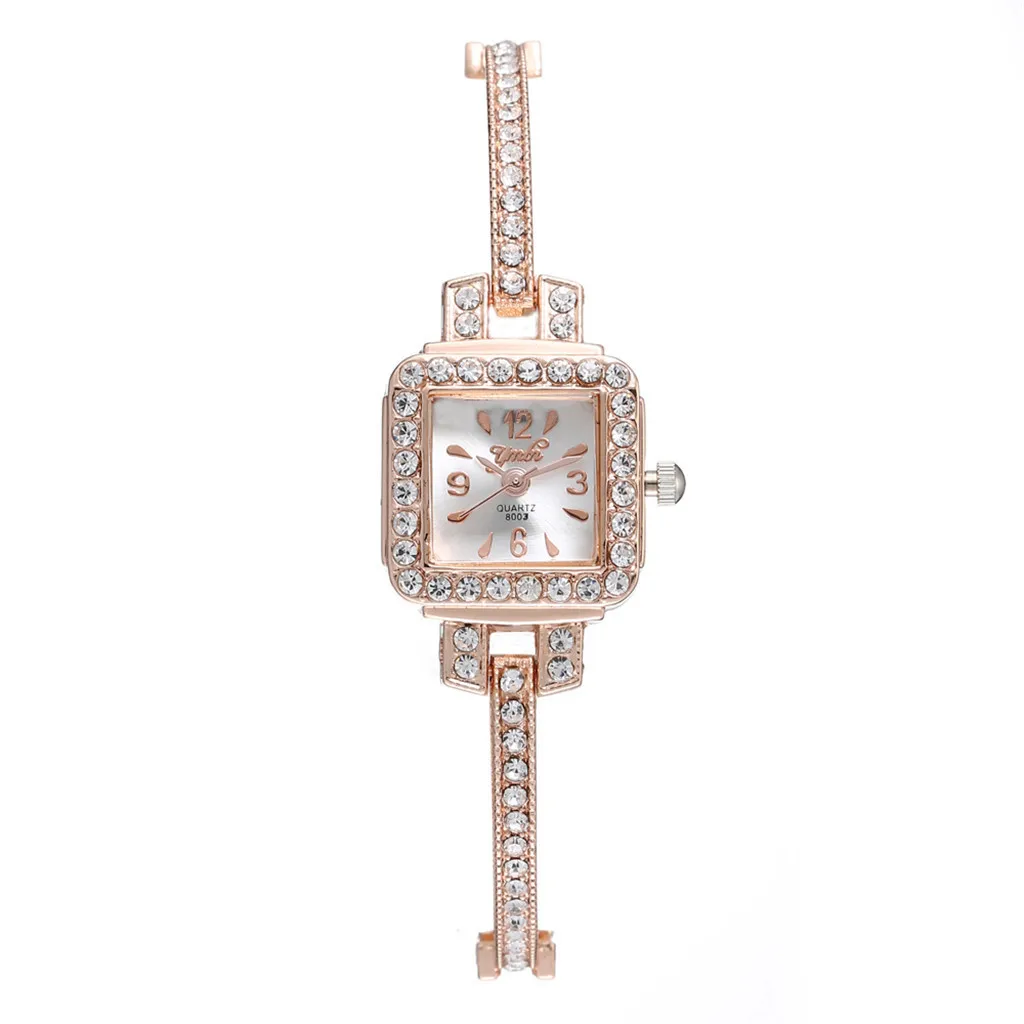 Montre à quartz avec ceinture en alliage pour femme, entièrement en diamant, montre d'affaires de luxe, exquise et polyvalente, non étanche, haute qualité