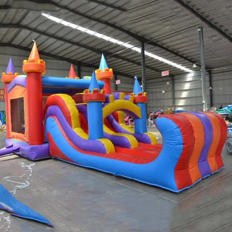 

Factory Price Children's Inflatable Castle Trampoline with Slide High Quality and Low Price Hot Sell