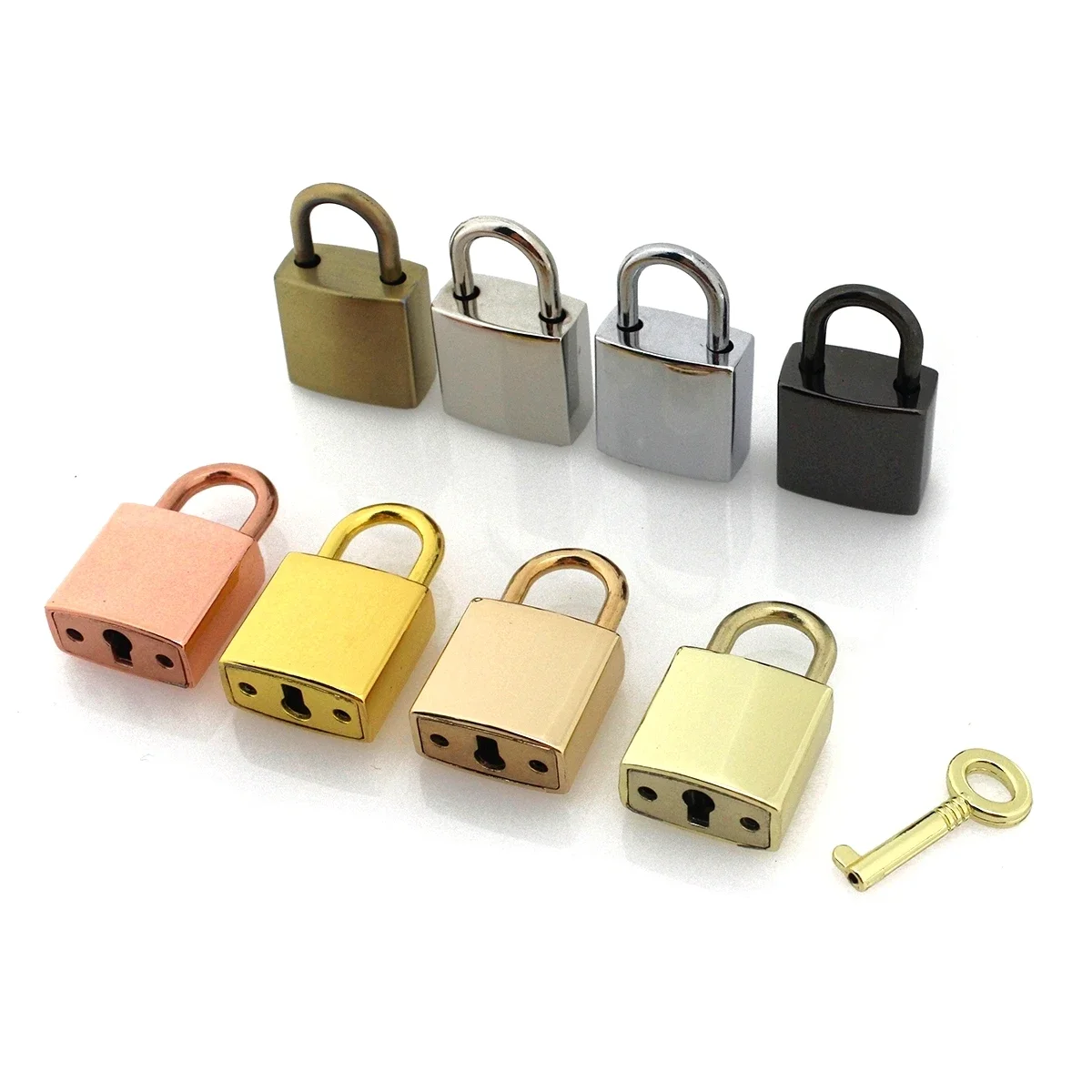 1piece Metal Square Padlock with Key for Fashion Lock Buckle Luggage Lock Clasp DIY Bags Handbags Hardware Accessories