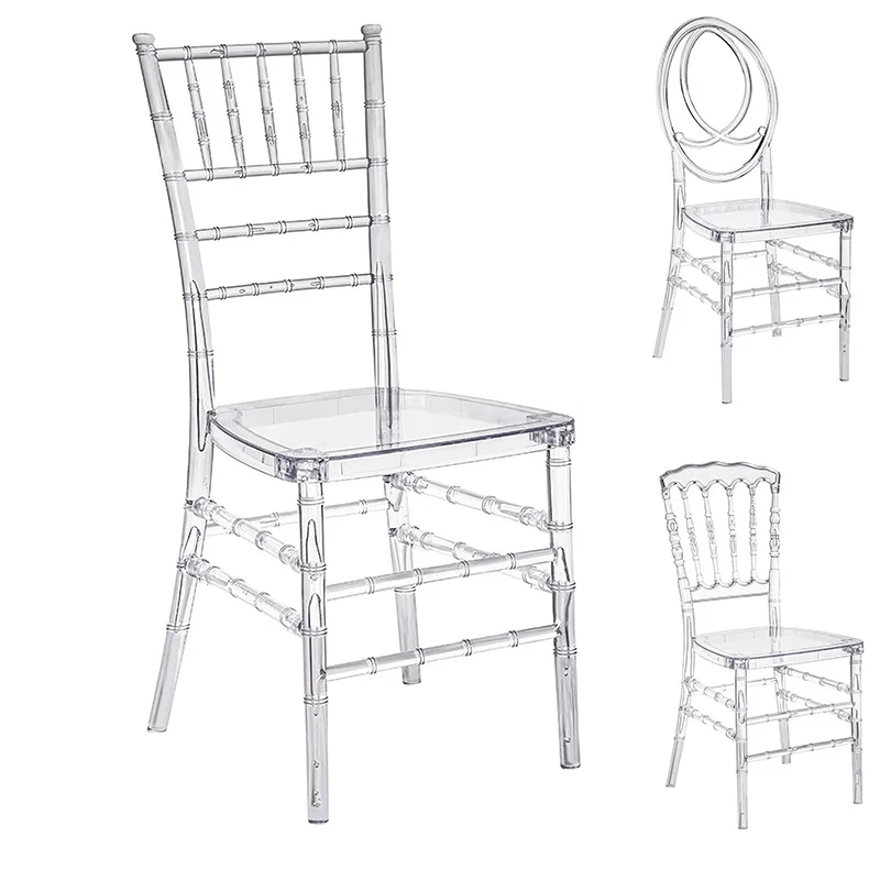 comfortable dinner chair event party wedding stacking  plastic  clear  wedding chair