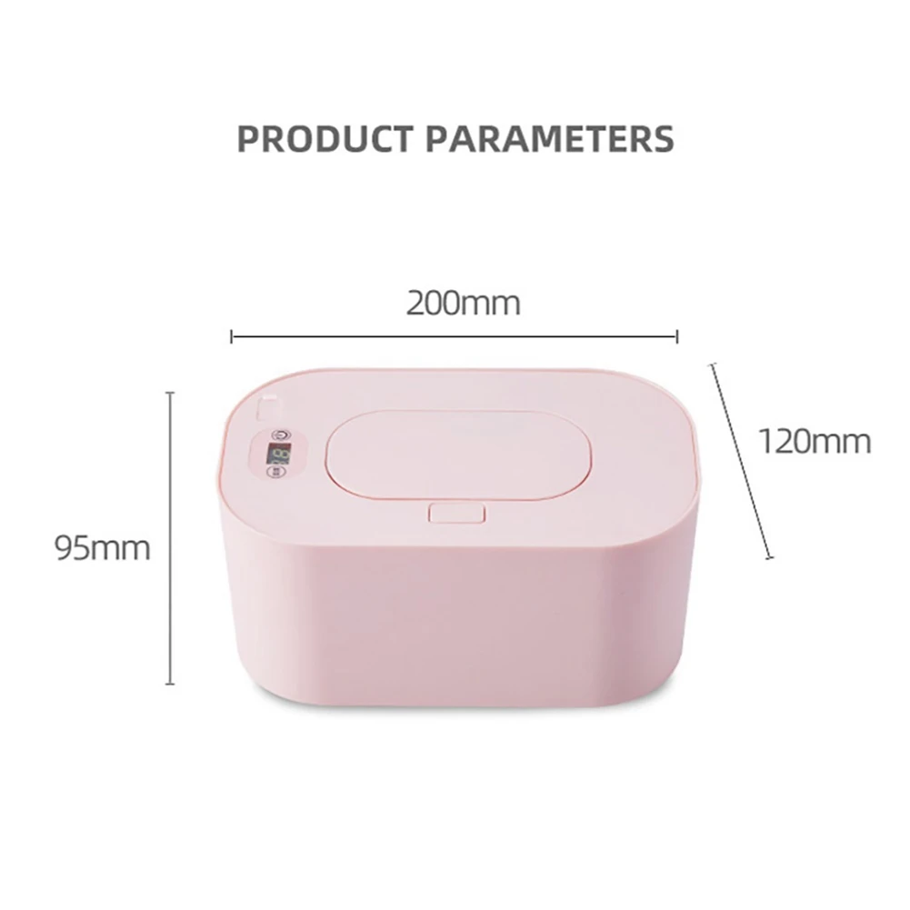 A14G-New Baby เช็ดอุ่นเครื่องทําความร้อนผ้าเช็ดตัวเปียก Dispenser ผ้าเช็ดปากเครื่องทําความร้อนกล่องบ้าน/รถ Mini เช็ดอุ่นผ้าเช็ดทําความสะอาดสีชมพู
