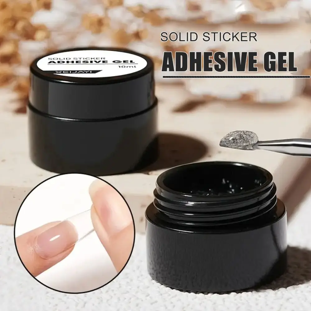 10g adesivo solido gel adesivo a lunga durata antiaderente estensione delle mani gel per unghie trasparente punte per unghie finte colla strumenti per manicure