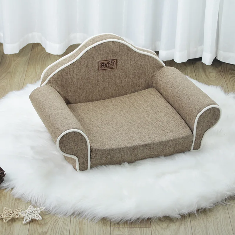 Dog Cat Bed Removable and Washable Dog NestSofa Sofa Four Seasons Pet Puppy Bed