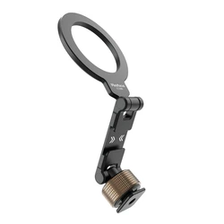 360° Magnetic Cold Shoe Mount Phone Holder 1/4 Phone Tripod Mount for MagSafe iPhone 17 16 15 Samsung Camera Mic Light Monitor