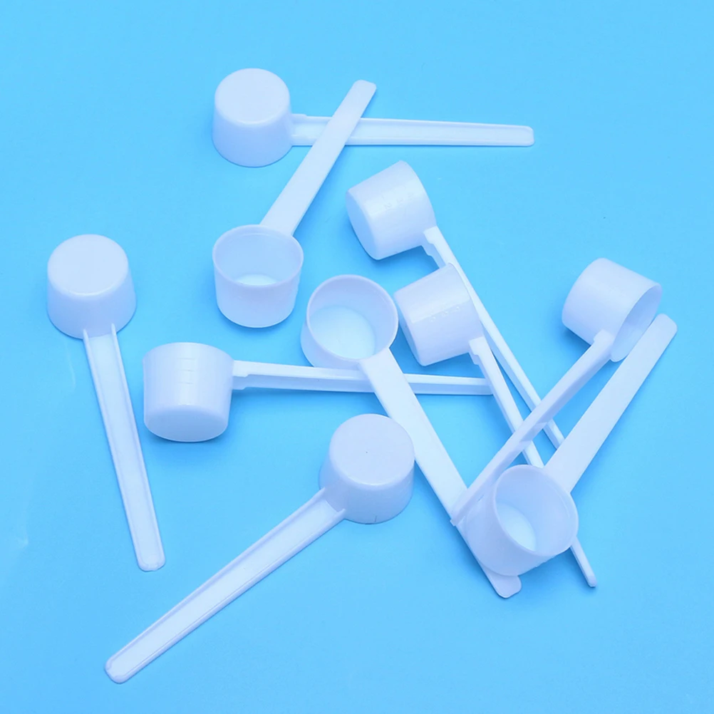 

50pcs Measuring Spoon for Milk Powder Coffee Salt 5g Scoop Reusable Plastic Travel Outdoor Activities Kitchen Bar Supplies