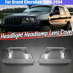 1pcs Front Headlamp Cover Shell For Jeep Grand Cherokee 1999-2004 Car Headlights Lens Cover Lampshdade Headlamp Lamp Clear Shell