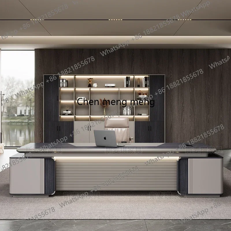 Hot sales High Quality Designer Office Desk Filing Cabinets Computer Executive Office Desk Shelf Work Modern Wooden Bureau Furni