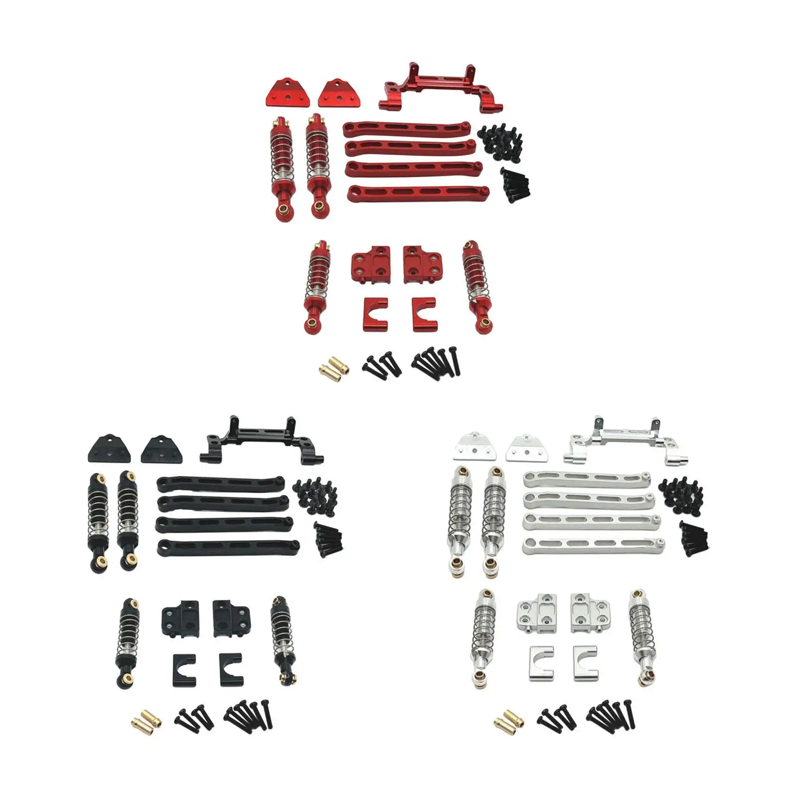 1/12 RC Car Spare Parts Kit Repair Part Replacement Metal Front Rear Shock Absorber for MN82 MN82S Model Truck DIY Parts RC Car