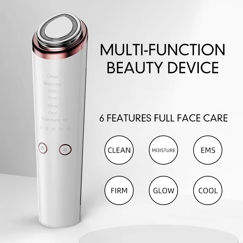 Wholesale Price 6 in 1 Hot Cold Beauty Device Face Neck Lifting Massager Best Skin Care Machine for Skin Tightening Anti Wrinkle