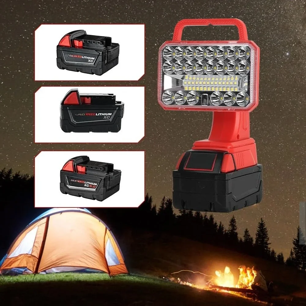 لماكيتا/ديوالت/ميلووكي/بلاك اند ديكر/الحرفي 18/20 فولت بطاريات ليثيوم المحمولة اللاسلكية الكاشف ضوء التخييم في الهواء الطلق #4