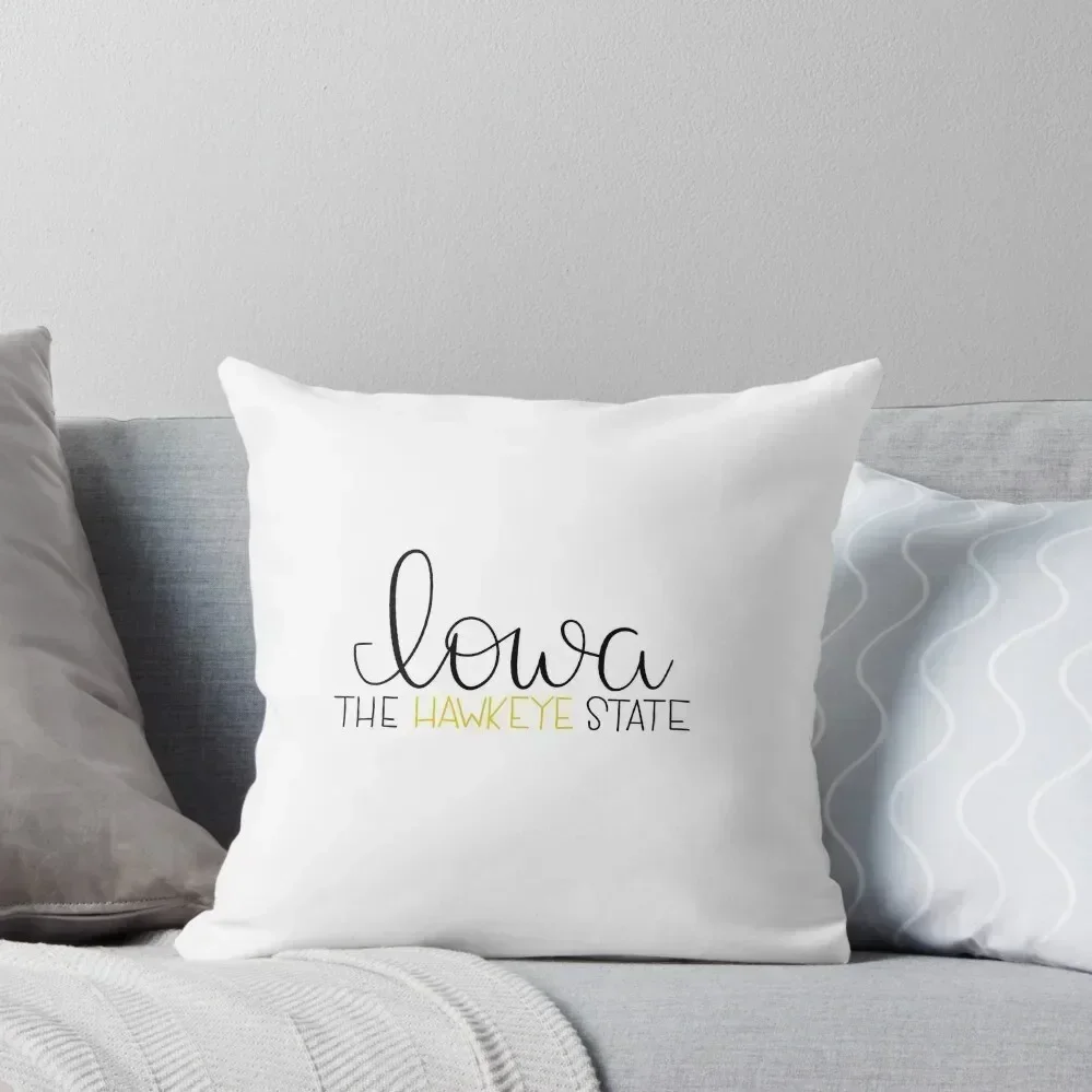 Iowa The Hawkeye State Throw Pillow Sofa Covers For Living Room Pillow Case Christmas luxury decor pillow