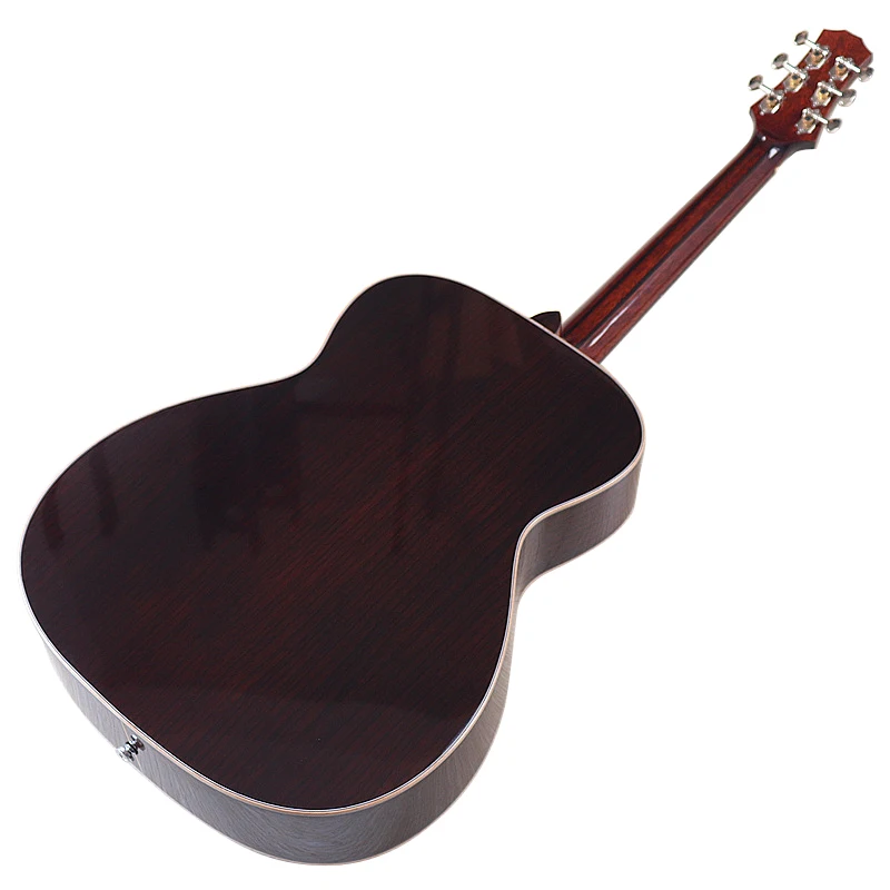 40 Inch Acoustic Electric Guitar 6 String Good Handicraft Folk Guitarra Solid Spruce Wood Top With Pickup Free Bag