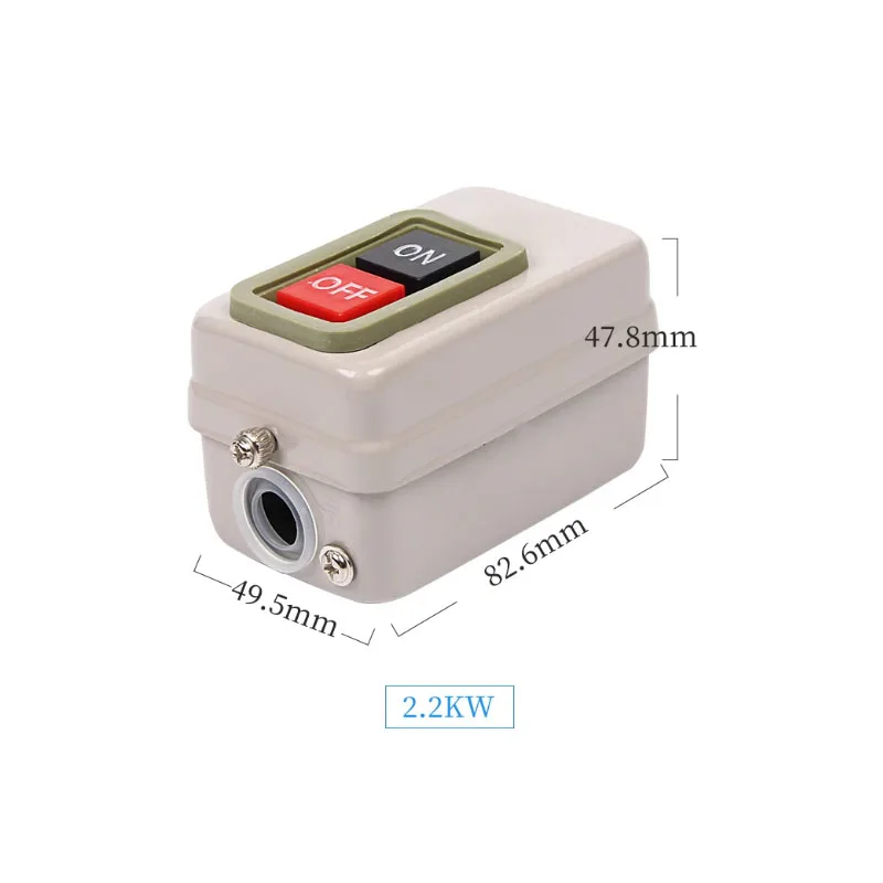BS211B/216B/230B Power Control Button Switch for Three-phase Motor Start Button Copper Piece with Silver Dot
