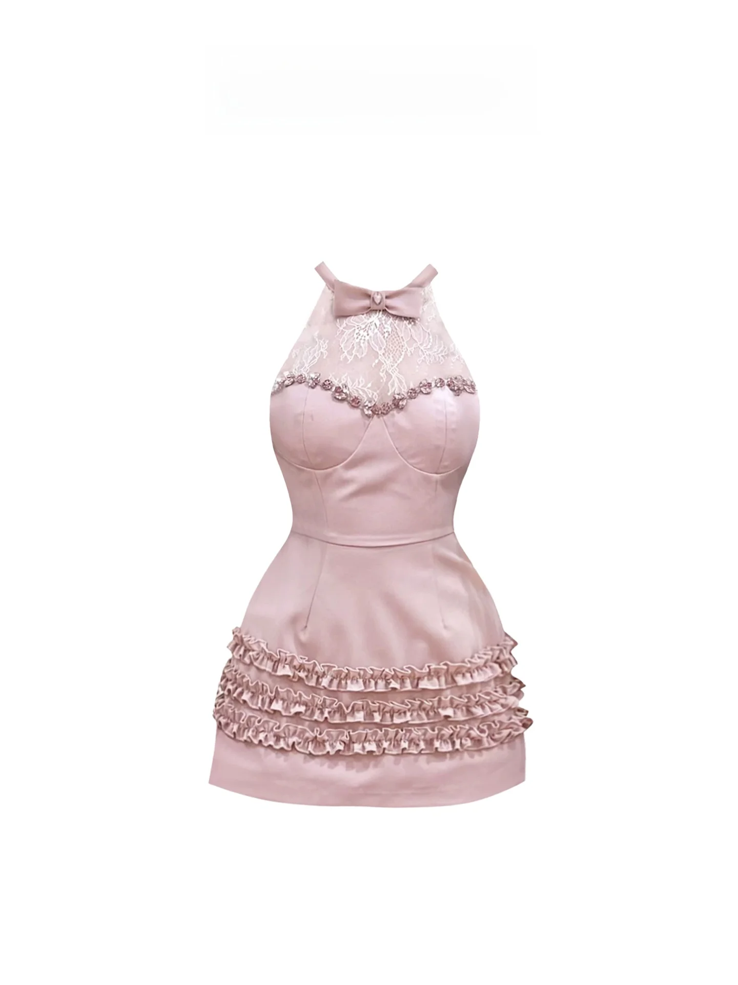 

Женская летняя облегающая юбка из кружева Heavy Embellied ter Ne Dr, повседневная одежда во французском стиле с ромбовидными вставками