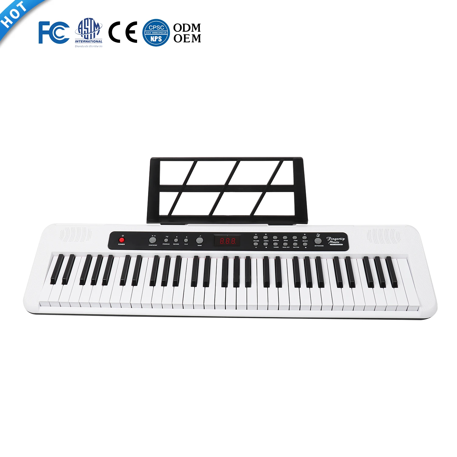 Multifunctional Musical Keyboard 61 Keys Electronic keyboard 2.2cm keys Standard Piano Keyboard Teclados For Beginners