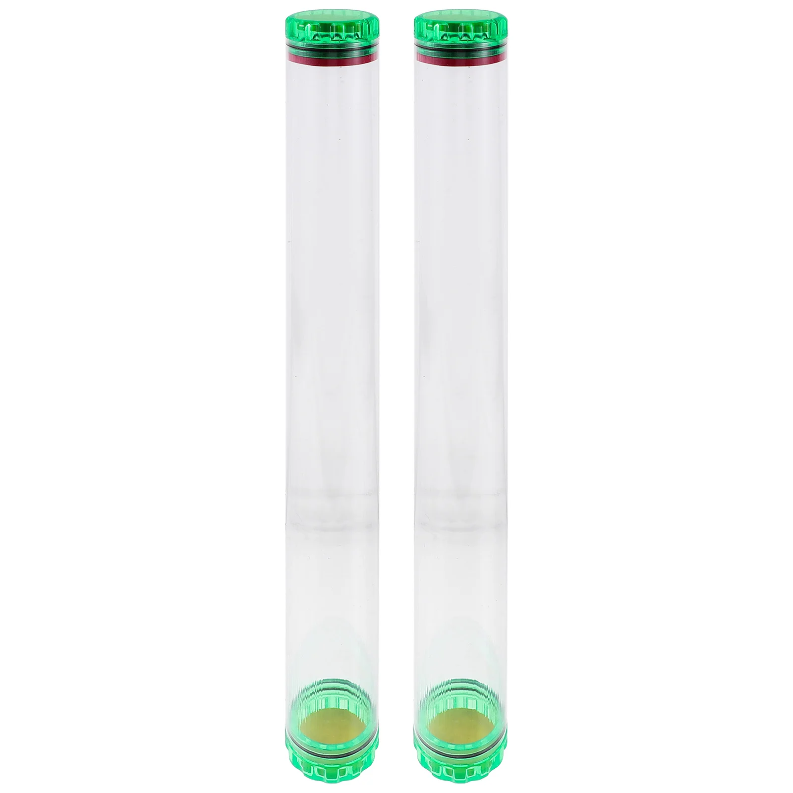 

2pcs PVC Transparent Fish Floats Tube 50cm Fishing Accessories Random Color Lures Storage Rod Container Dobber Organizer