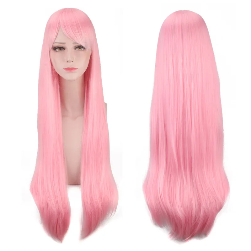 Synthetic Cosplay Wig Blue Pink Twin Tails Anime Inspired Short Hair Costume Party Heat Resistant Fiber