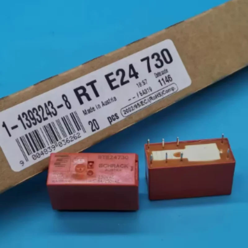 5PCS New original RTE24730  1-1393243-8 relay 230VAC8 pin 8A Universal RT424730