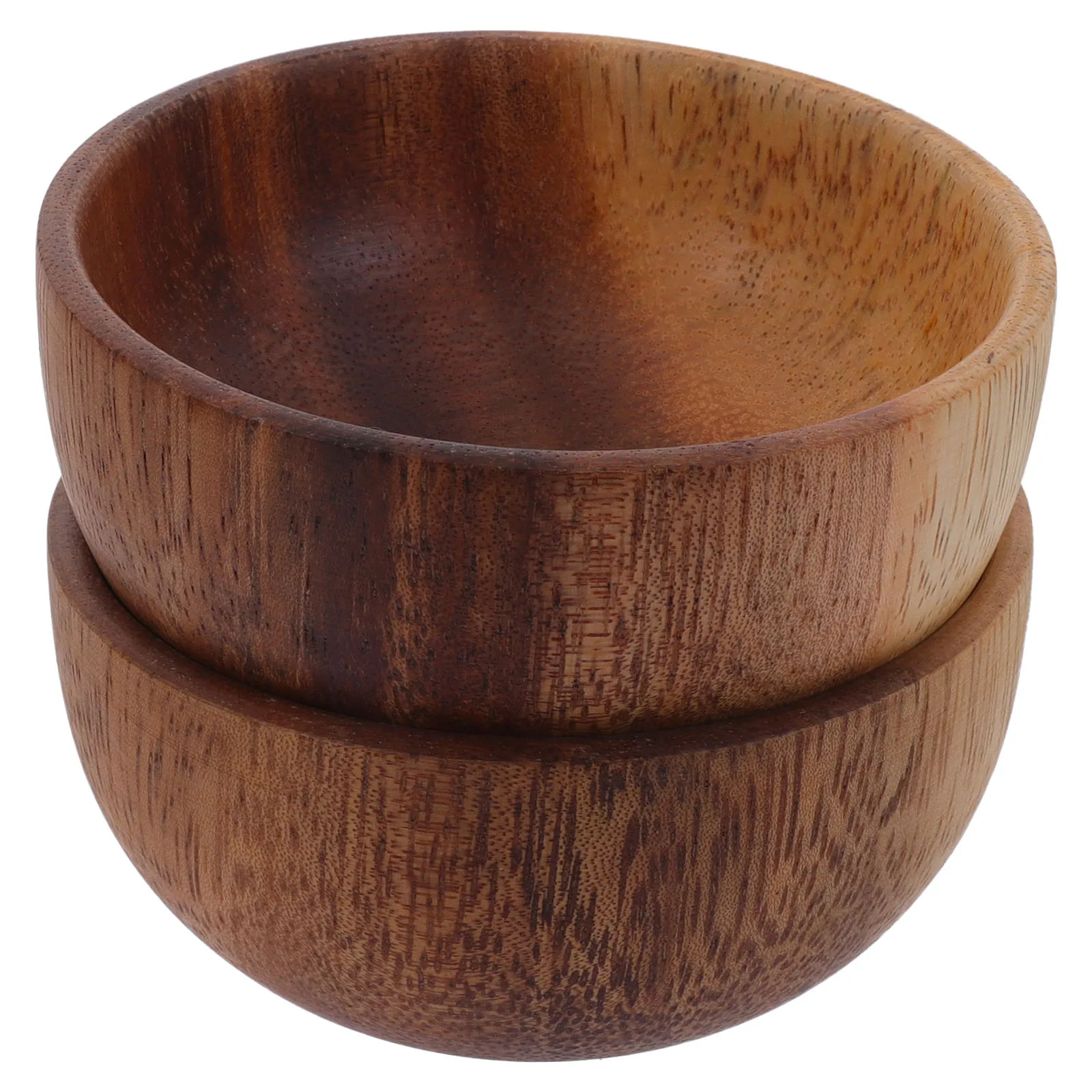 

2 Pcs 8x3 5cm Small Wood Bowl Tiny Wood Condiment Cups Wooden Bowls Home Wooden Bowl Soy Sauce Bowls Hotel Restaurant