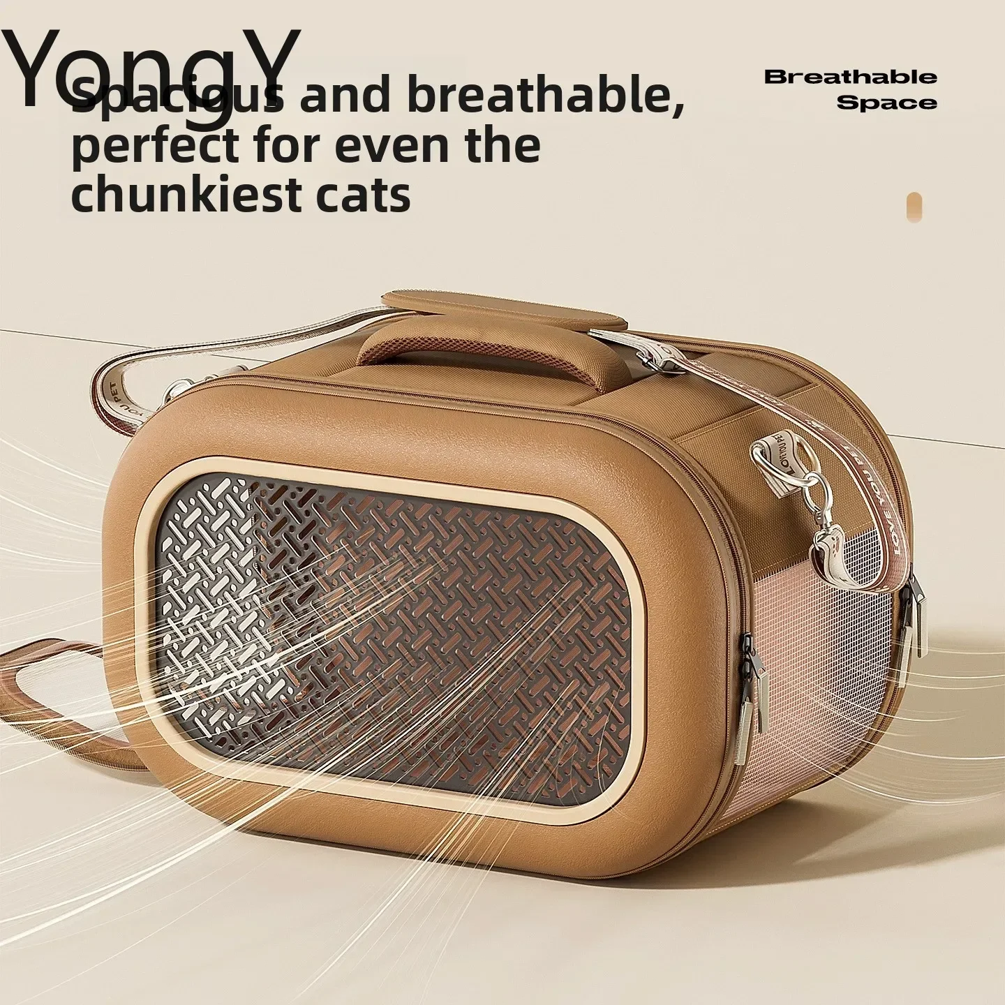 portable outdoor cat box, one shoulder crossbody, small cat space cabin, large capacity cat carrying bag, pet suitcase