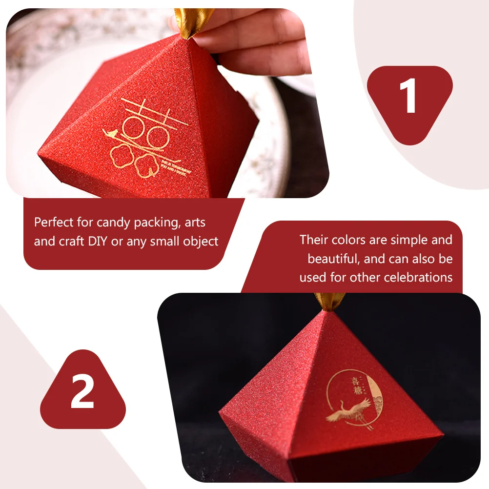 

6Pcs Chinese Style Candy Boxes Wedding Sweets Box Party Favor Box for Small Objects Decoration Chinese Candy Boxes