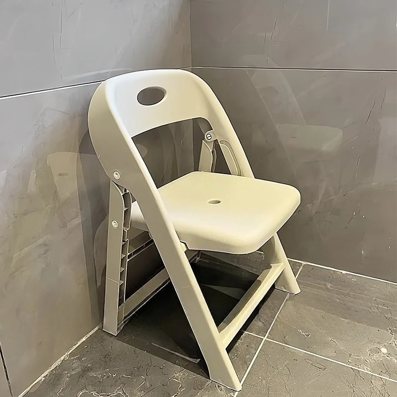 

bathroom elderly Bath chair pregnant women non-slip backrest shower small stool folding does not take up space sedia doccia