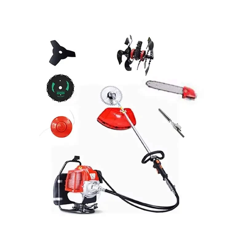 High Efficiency 4-Stroke Side Back Brush Cutter 300mm Cutting Width Complete Set Trimmer Accessories for Garden Farm