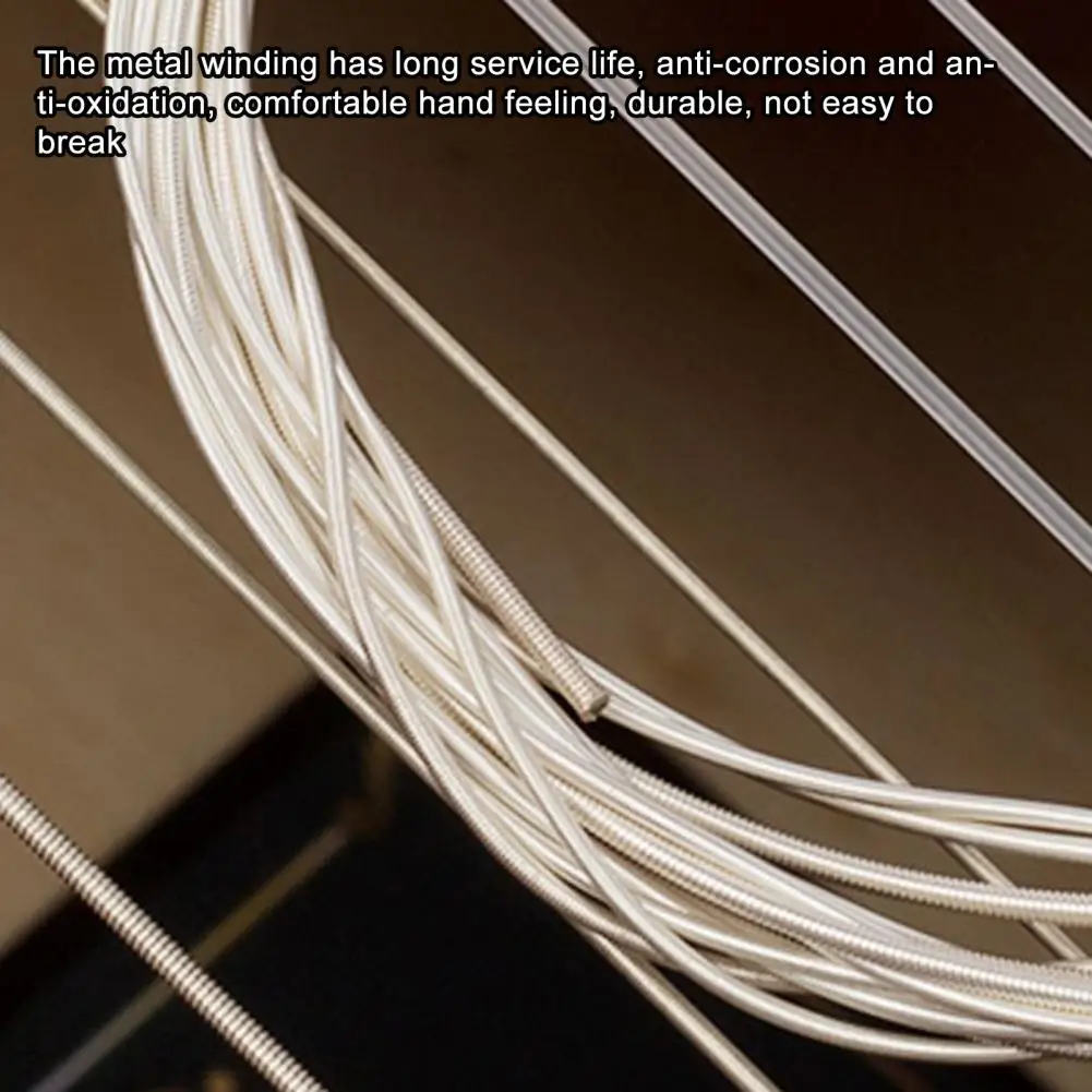 6 قطعة سلاسل الغيتار الكلاسيكي العملي المعادن النايلون سلاسل الغيتار الصلب التوتر سلاسل الغيتار الكلاسيكية للموسيقية #3