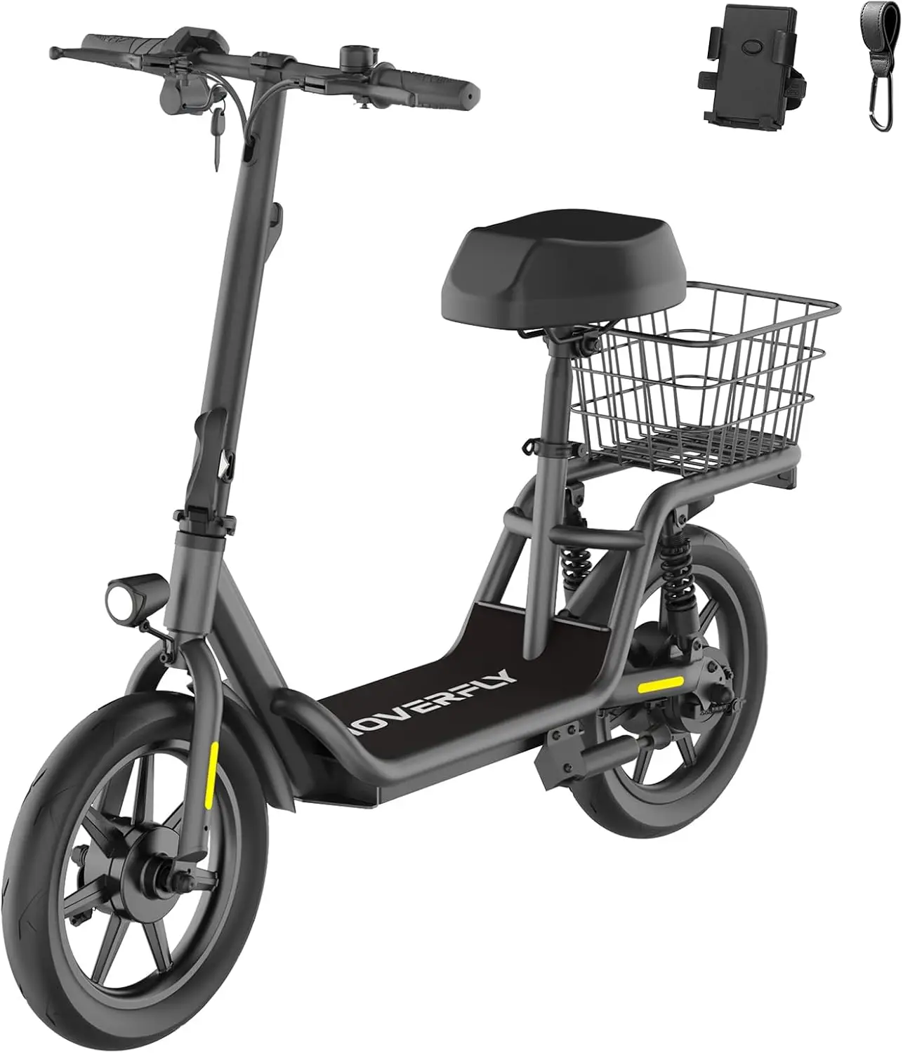 Z5 Electric Scooter with Seat, 18.6Miles Range&15.5Mph Power by 550W Peak Motor, 14