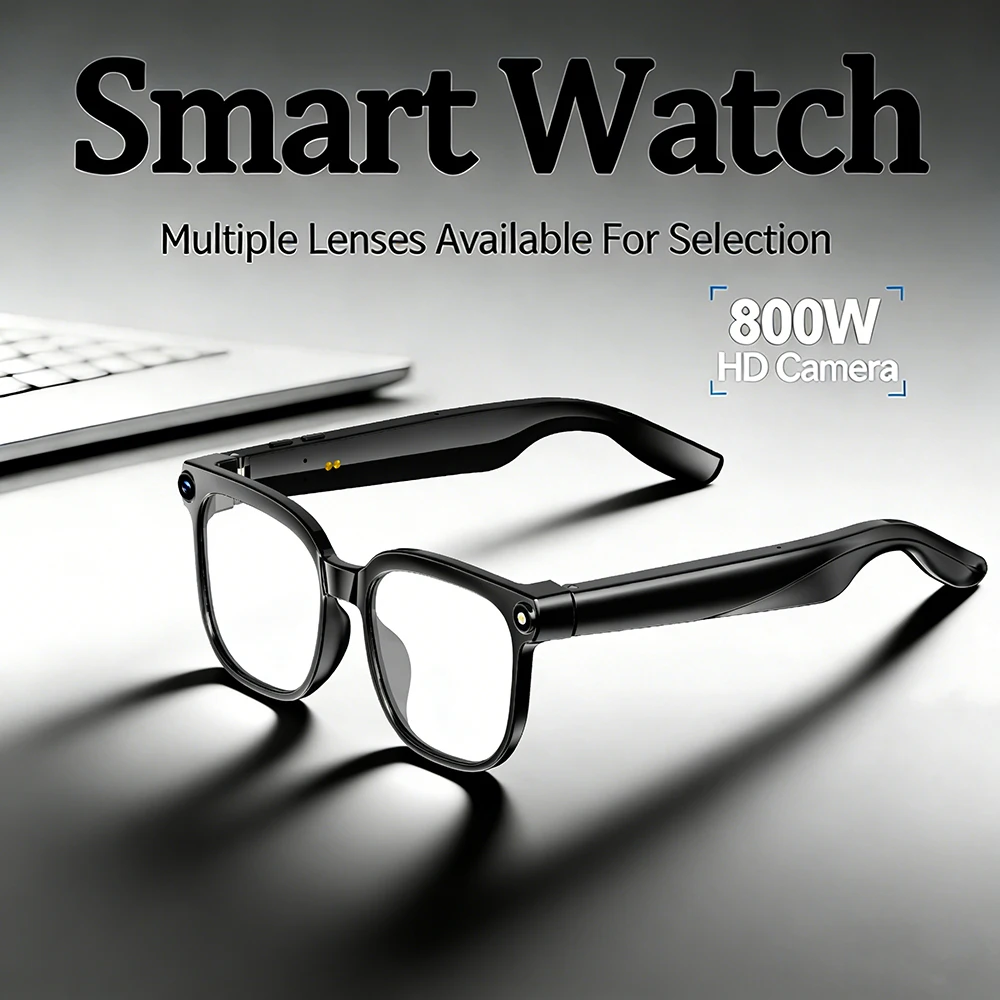 

2026 New AI Photo Video Smart Glasses Anti-shake Noise Reduction Color Changing Translation Glasses 800W Photo Bluetooth Call