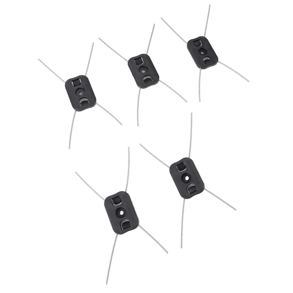 15PCS Steel Blades String Trimmer Head 4-String Universal Weed Trimmer Blade Easy to Install Black Electric Weed Trimmer Blade