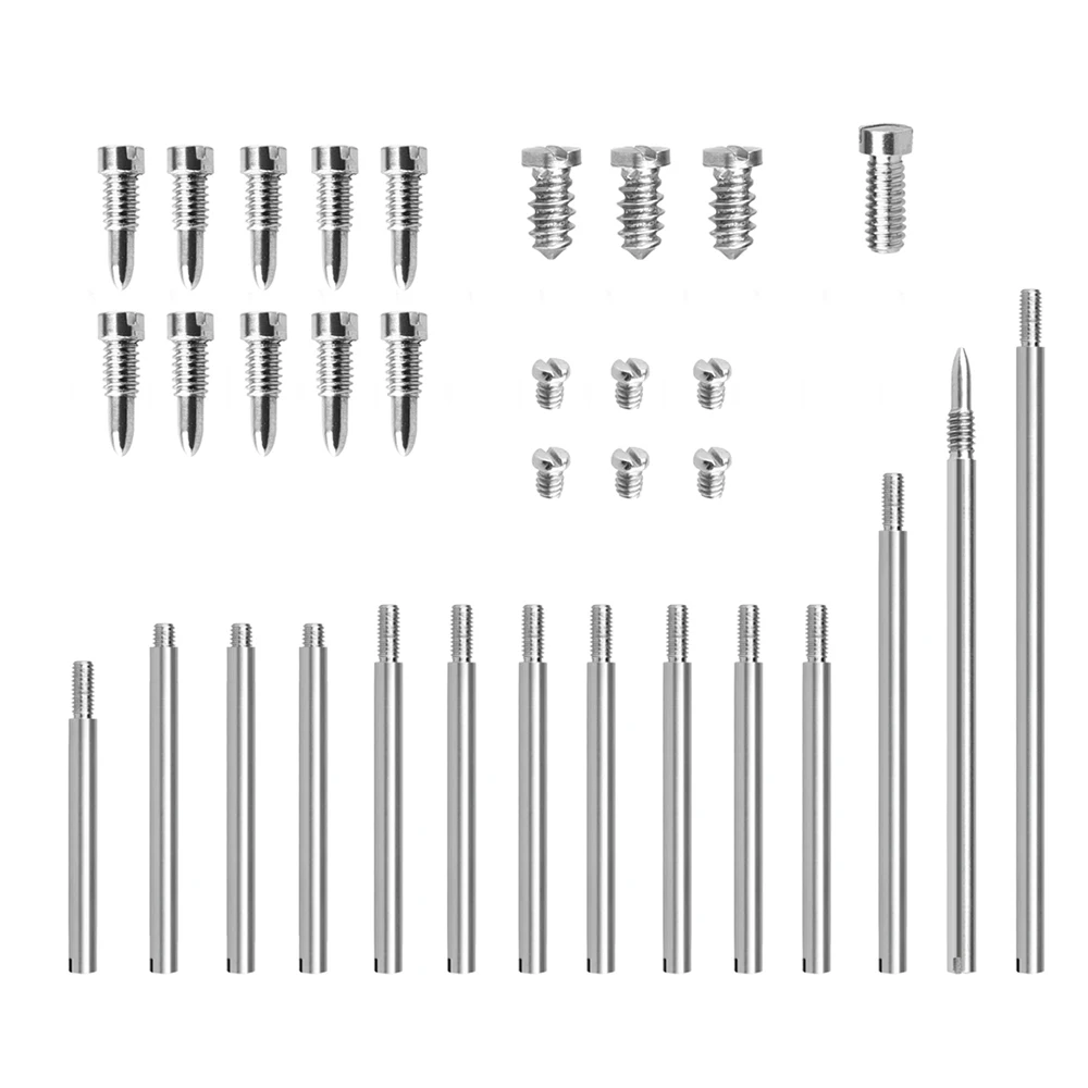 34Pcs Clarinet Repair Tool Kit Maintenance Parts Threaded Rod Screws Clarinet Replacement Part Woodwind Instrument Accessories