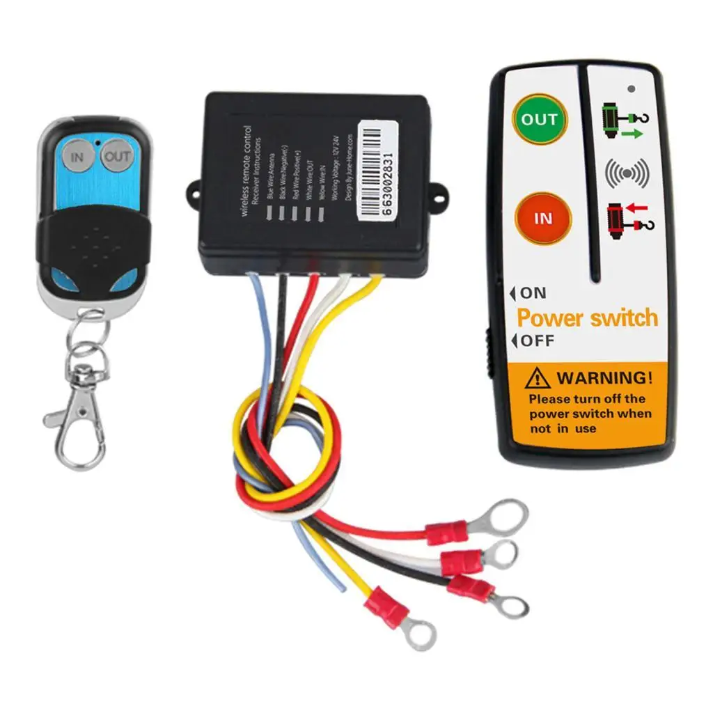 dolity 12V 50ft Wireless Remote Control Kit for Truck Jeep ATV Winch KLS-205/2