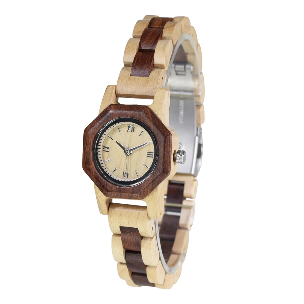 Dentily Natural Wooden Women Watches Watch Handmade Quartz Wood Watch Sport Unique Wristwatch for Women