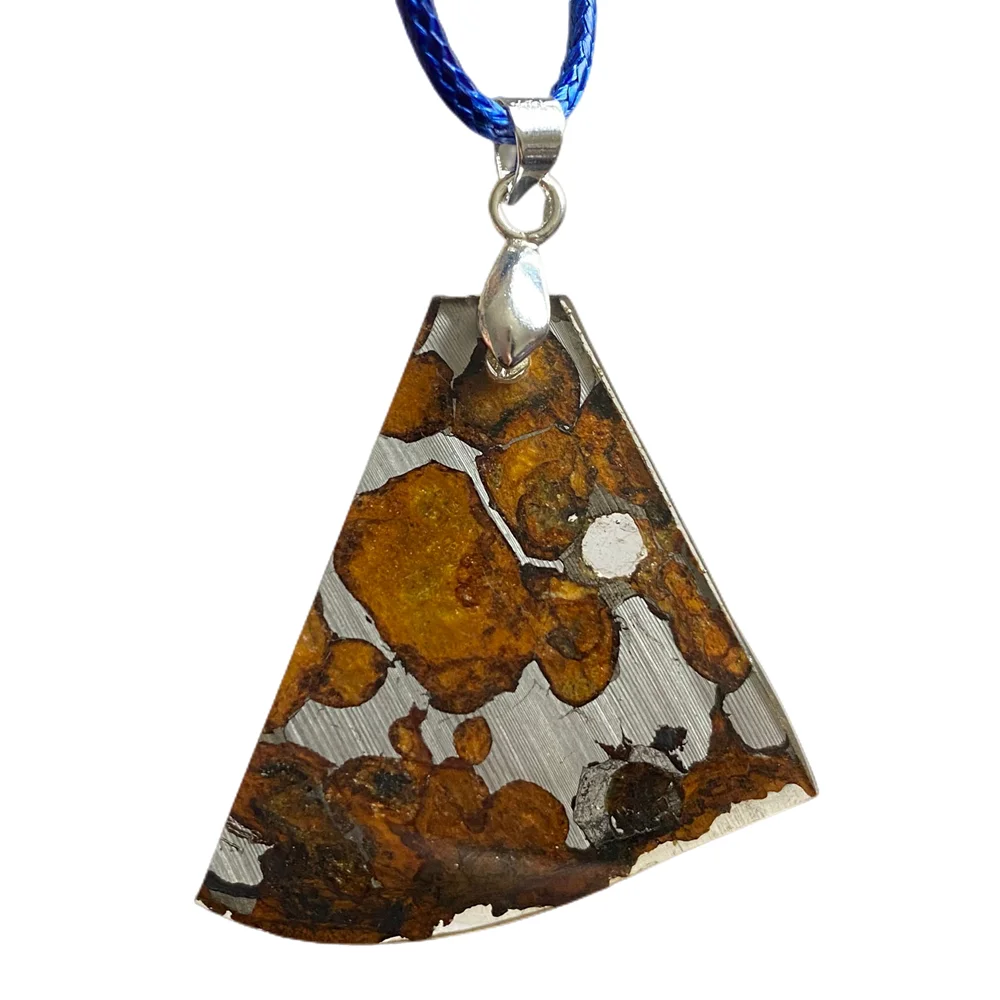 

Sericho Kenya Olive Meteorite Pendant Natural Meteorite Necklace Olive Meteorite Specimen Collection