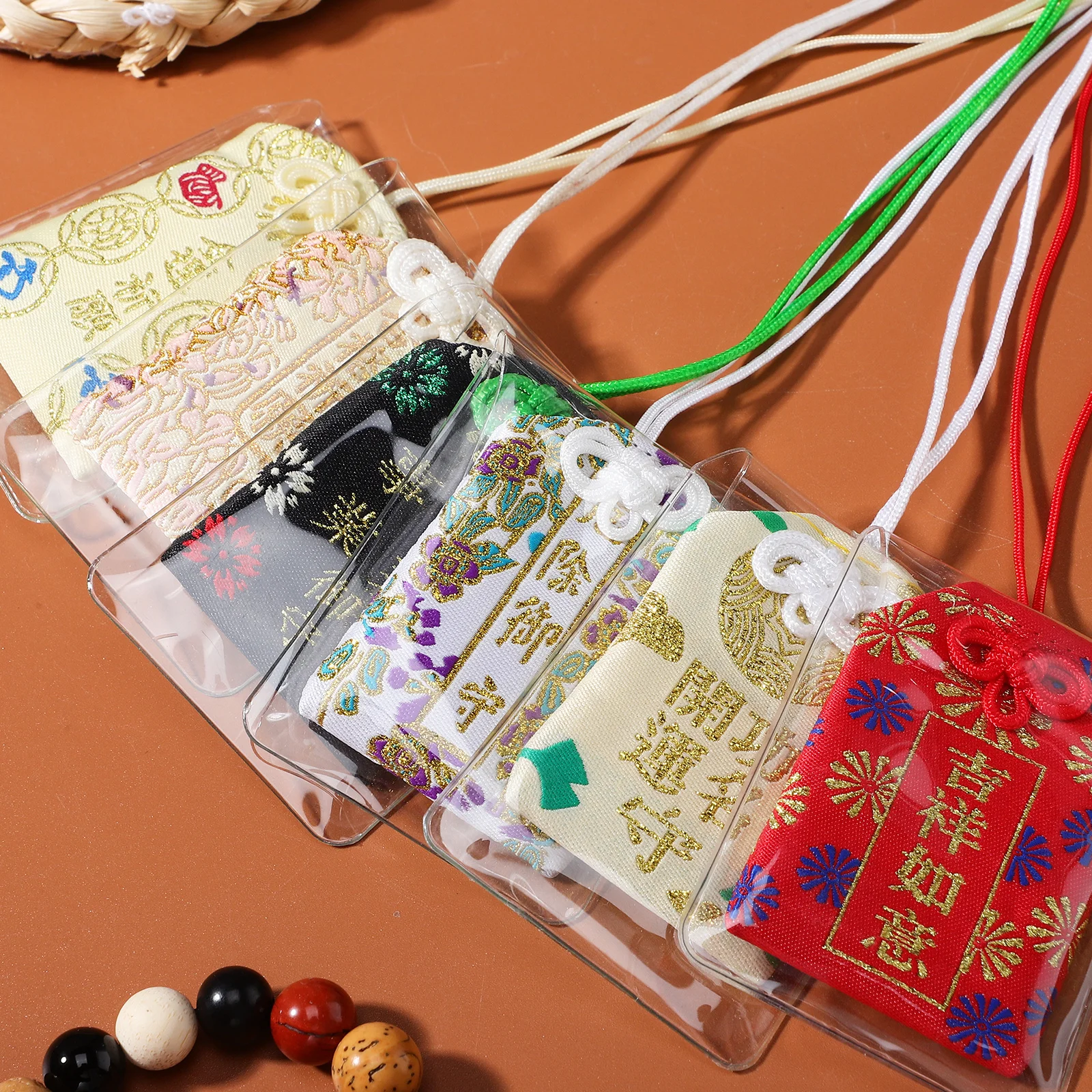 

6Pcs Japanese Omamori Charm Hanging Rope Blessing Bag Good Luck Charms Car Home Decor Japanese Omamori Charm Good Luck Charms