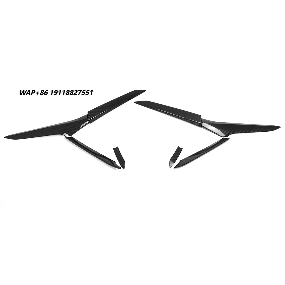 

For Corvette C8 Z06 2020-2024 Car Outer Door Handle Cover Air Scoop Dry Carbon Fiber Exterior Accessories