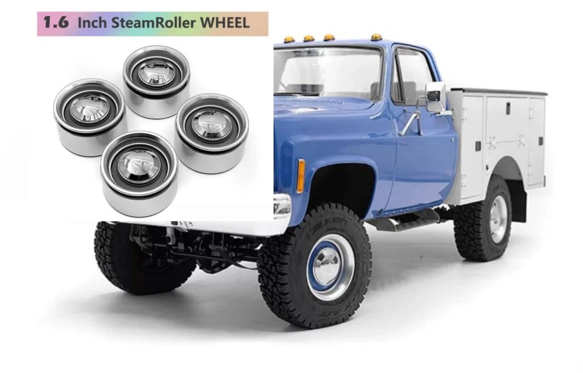 

CChand 1,6-дюймовые металлические колеса SteamRoller (4 шт.) для радиоуправляемого автомобиля 1:10 RC4WD TF2 blazer k10