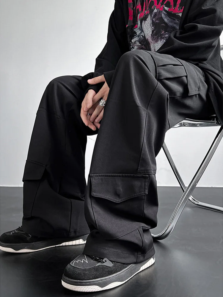 

Мужские рабочие брюки American High Street: Новинка Весны, Модный Бренд, Ретро-стиль, Свободные прямые брюки для лесорубов